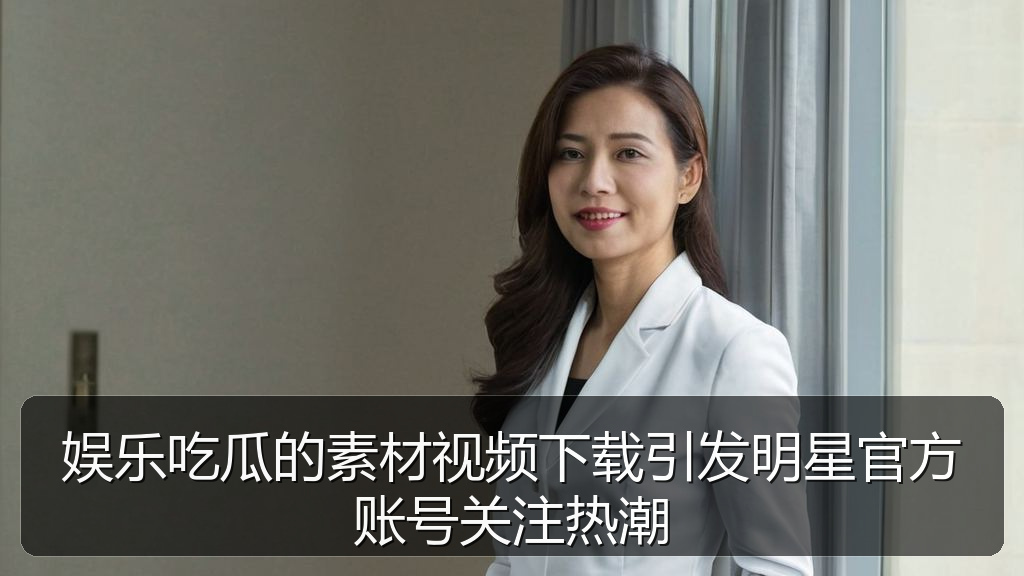 娱乐吃瓜的素材视频下载引发明星官方账号关注热潮